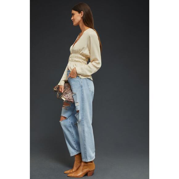 NWT Pilcro Vintage Mid-Rise Distressed Jeans - 31 waist tall - Picture 2 of 7